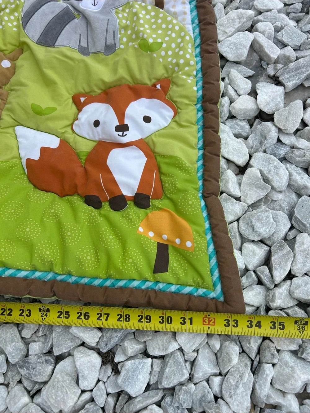 Children's Woodland Animals Quilted Play Mat